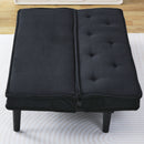 Versatile Corduroy Sofa Bed With Solid Wood Frame