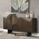 Malika - Ceramic Top Server - Copper Cross Brushed