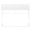 Computer Desk For Home Office, Laptop, Storage Shelves, Marble Look Contemporary & Modern