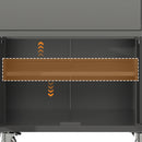 Sturdy And Durable Metal Tool Cabinet For Garage With Wheels Mobile Heavy Duty Storage Cabinet With 1 Drawer And 2 Locking Doors