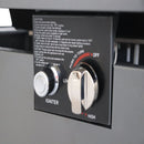 Outdoor Fire Pit Table With Lid & High-Quality Materials - Black