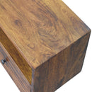 Lunar - 2 Drawer Wall Mounted Media Unit - Brown