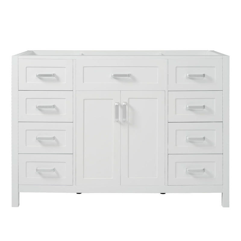 Bathroom Vanity Cabinet Only With 2 Soft Close Doors And 8 Drawers