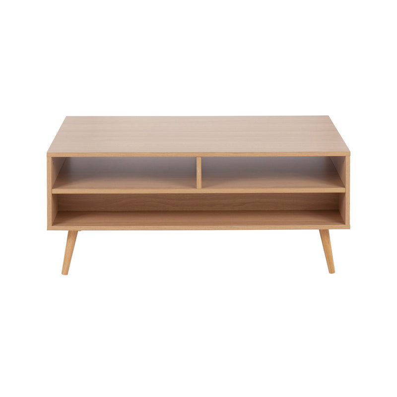 Astro - Contemporary Coffee Table - Natural / White