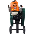 Portable Double Flywheel Electric Log Splitter 7 Ton Gas Log Splitter With Auto Return Steel - Gray