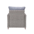 Greeley - Patio Set - Gray Fabric & Gray Finish - Atlantic Fine Furniture Inc