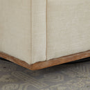 Modern Square Upholstered Swivel Accent Chair With Metal Base