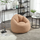 Bedding Bean Bag Sofa Chair High Pressure Foam With Footrest