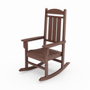 Traditional Porch Rocker Classic HDPE Poly Lumber For Porch, Patio, And Garden Comfort