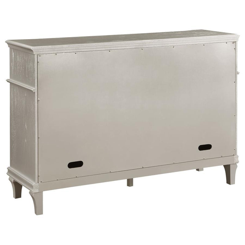 Evangeline - 4-Drawer Sideboard Buffet Cabinet - Silver Oak