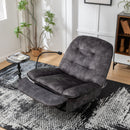 Modern Swivel Gliding Recliner Chair With Rocking Function And Phone Holder, Large Comfortable