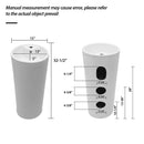 15" Pedestal Sink With Space Saving Design, Smooth Non Porous Surface For Powder Rooms - White