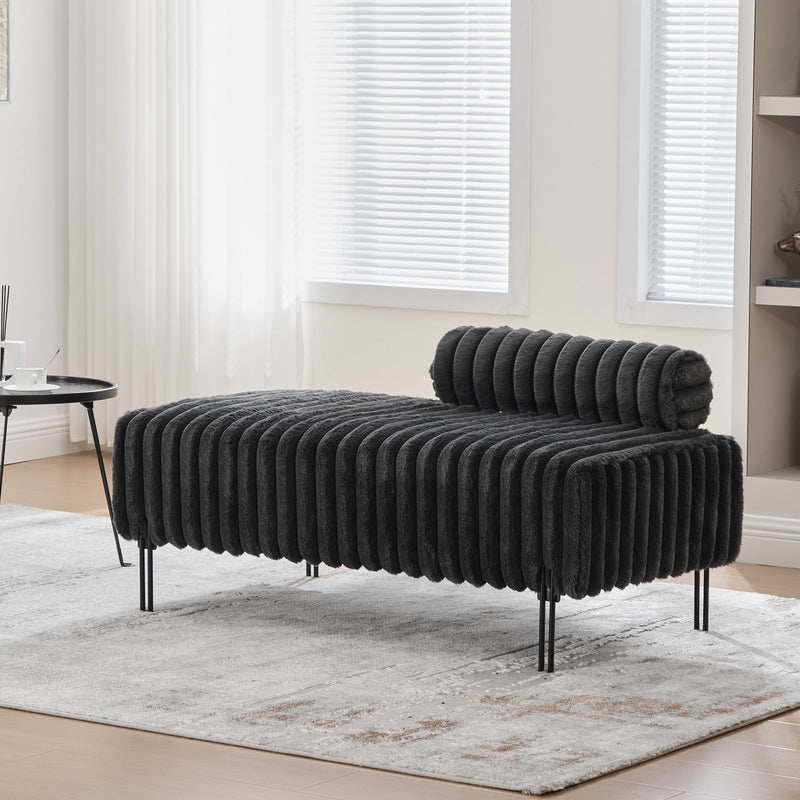 Mini Loveseat With Adjustable Backrest - Charcoal