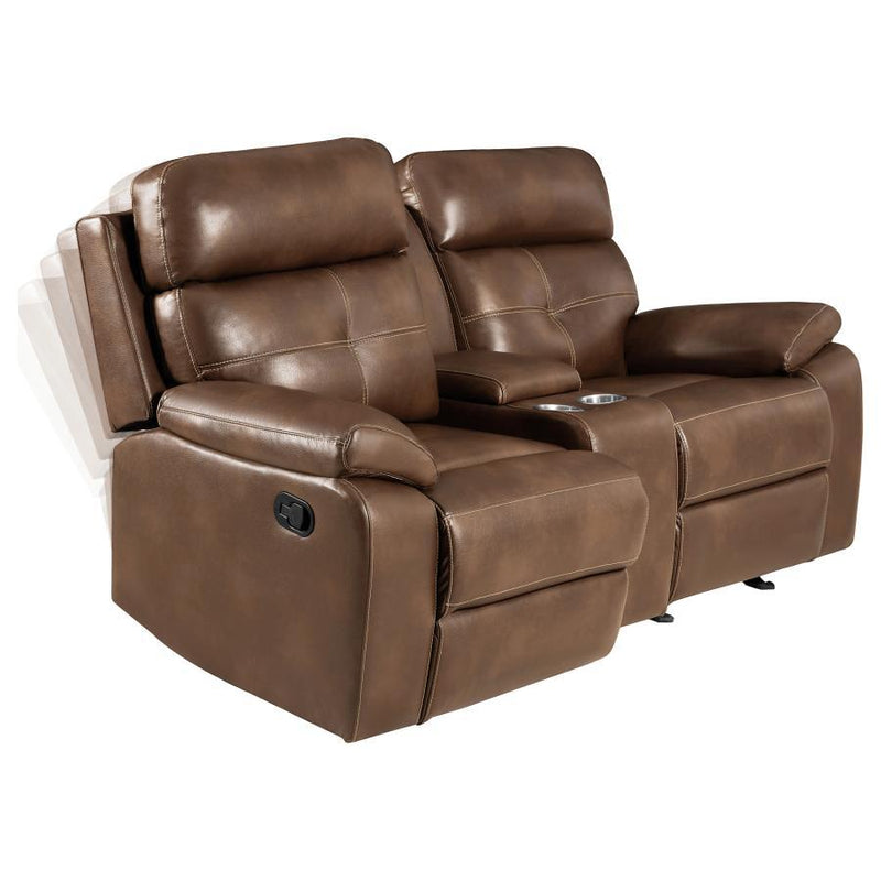 Damiano - Reclining Loveseat - Light Brown