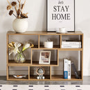 Minimalist Cube TV Stand With Adjustable Open Storage Shelves