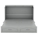 Murphy Wall Bed With Drawer And A Set Of Sockets & USB Ports, Pulley Structure Design