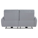 Jeromie - Power Motion Sofa With USB Port - Gray Synthetic Leather