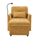 Multifunctional Chenille Recliner Sofa With Storage And Phone Bracket