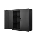 Metal Storage Cabinet With Locking Doors And Adjustable Shelf, Folding Filing Storage Cabinet, Folding Storage Locker Cabinet For Home Office, School, Garage
