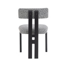 Modern Upholstered Armless Dining Chairs With Metal Legs