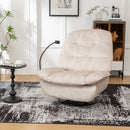 Modern Swivel Gliding Recliner Chair With Rocking Function And Phone Holder, Large Comfortable