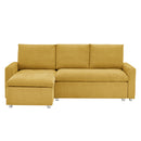 Convertible L Shaped Sleeper Sofa Bed With Reversible Chaise And Storage