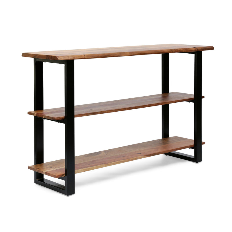 Industrial Media Console Table - Natural