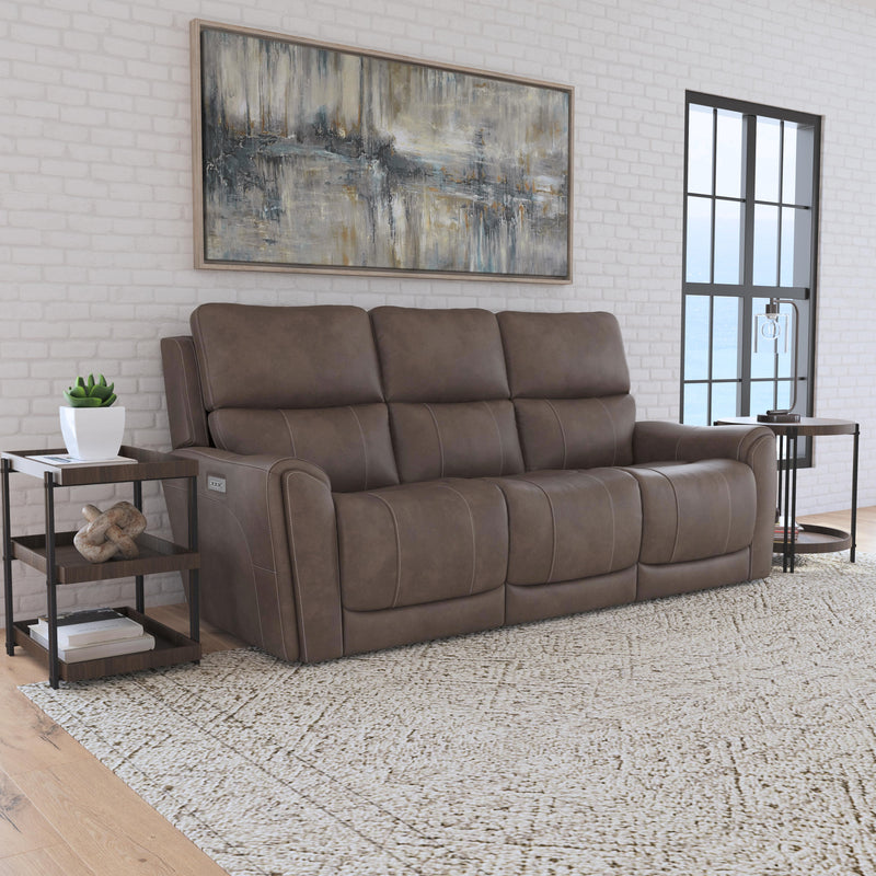 Carter - Power Reclining Sofa With Console & Power Headrests & Lumbar