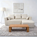 Modular Corner Sofa With Soft Linen Fabric