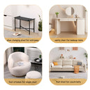 Handwoven Paper Rope Foot Rest Shoes Stools Ottomans For Entryway