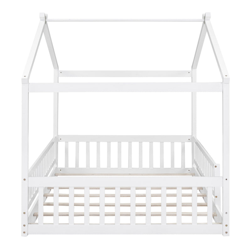 Bed House Bed Frame With Fence