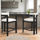 Contemporary Upholstered Counter Stools Set