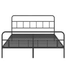 Metal Platform Bed frame with Headboard, Sturdy Metal Frame, No Box Spring Needed(King)