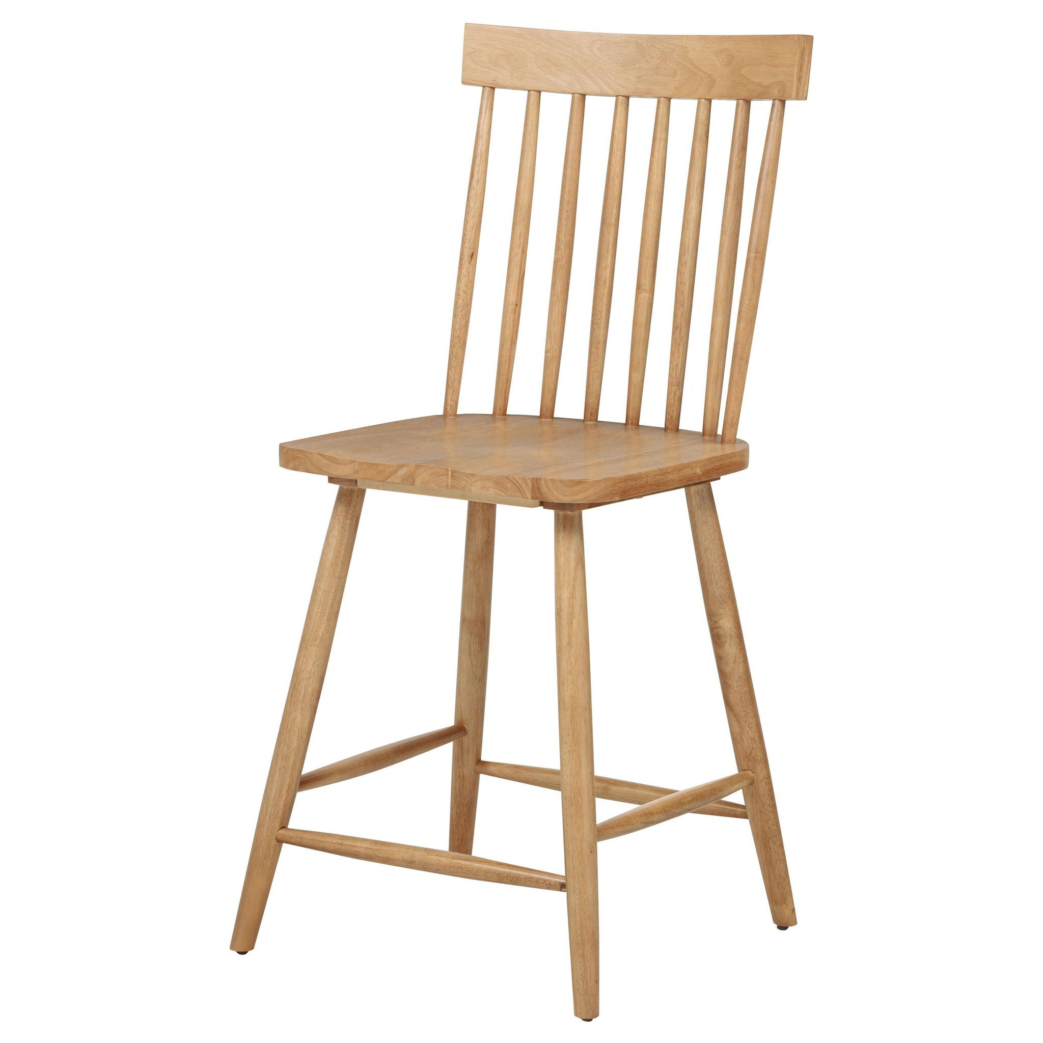 Andrews Windsor Counter Height Dining Side Chair Light Ash (Set of 2) - Atlantic Fine Furniture Melbourne FL