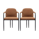 Modern Dining Chair Set With Durable Iron Frame And Comfortable Fabric Upholstery