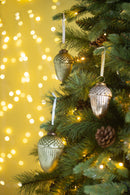 Tear Drop Ornament, Decorative Hanging Christmas Tree Ornaments For Holiday Party Decorations (Set of 12)