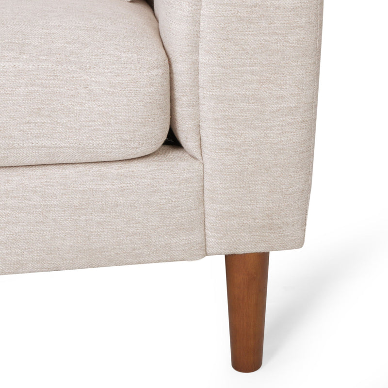 Contemporary 3 Seater Sofa With Plush Accents