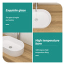 Vessel Oval Bathroom Sink - White