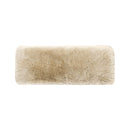 Leda - Sheepskin Fur Rectangular Accent Bench - Natural Blonde