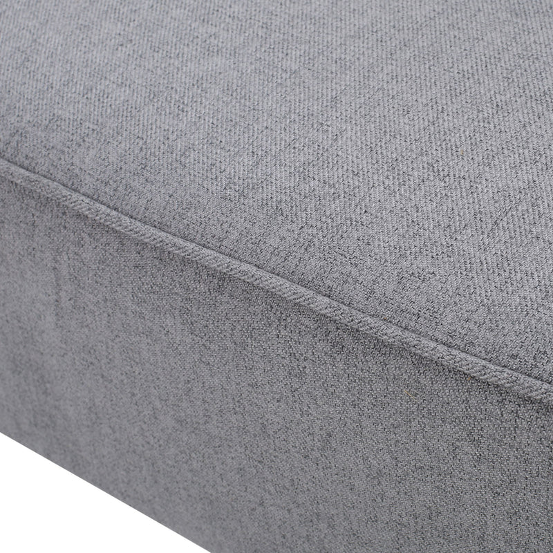 Contemporary Loveseat With Upholstered Fabric And Birch Wood Legs