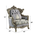 Miliani - Chair With Pillow - Fabric & Antique Bronze
