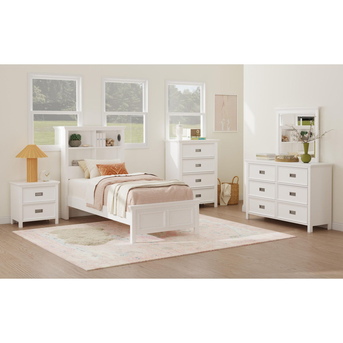 Hampton Kids 6-Drawer Dresser in Black by Elements International, view 14