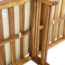 Premium Outdoor Sofa Set With Waterproof Cushions Sectional Seating Group With Acacia Wood And Wicker - Brown Mix / Beige