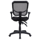 Rollo - Upholstered Adjustable Ergonomic Office Chair - Black
