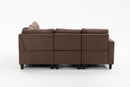 Modular Sectional Sofa Assemble Modular Sectional Sofas Bundle Set Cushions, Easy to Assemble Left & Right Arm Chair,Corner Chair, Ottomans Table