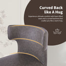 Modern Bar Stools With Upholstery And Metal Footrest (Set of 2)