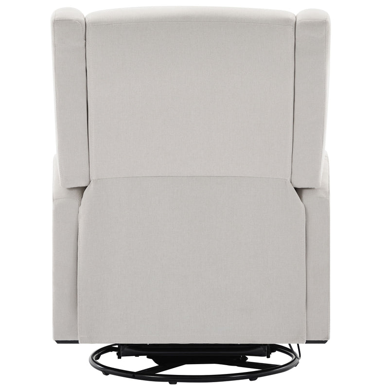 Wide Wingback Swivel Rocker Recliner Chair For Living Room
