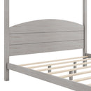 anopy Platform Bed With Headboard And Support Legs