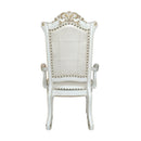 Vendome - Arm Chair (Set of 2) - Synthetic Leather & Antique Pearl