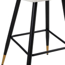 Modern Style Barstool, Tipped Ends, Suitable For Various Decoration Styles - White